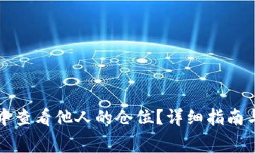 如何在TP钱包中查看他人的仓位？详细指南与常见问题解析